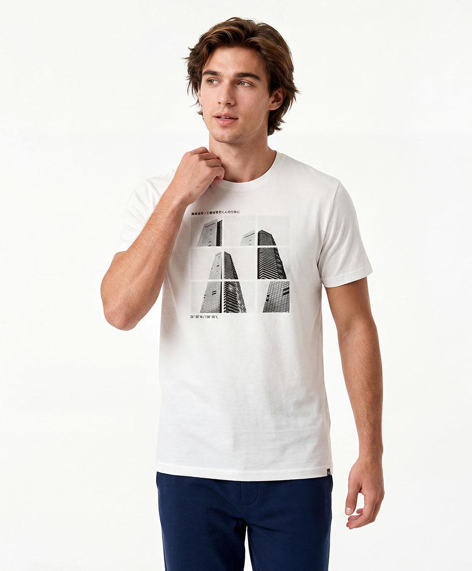 Polera deportiva hombre edificio