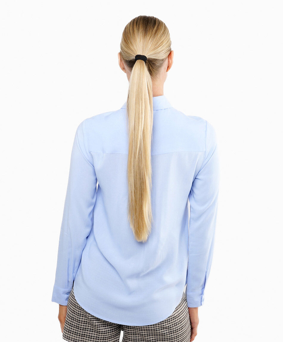 Blusa mujer lisa camisera