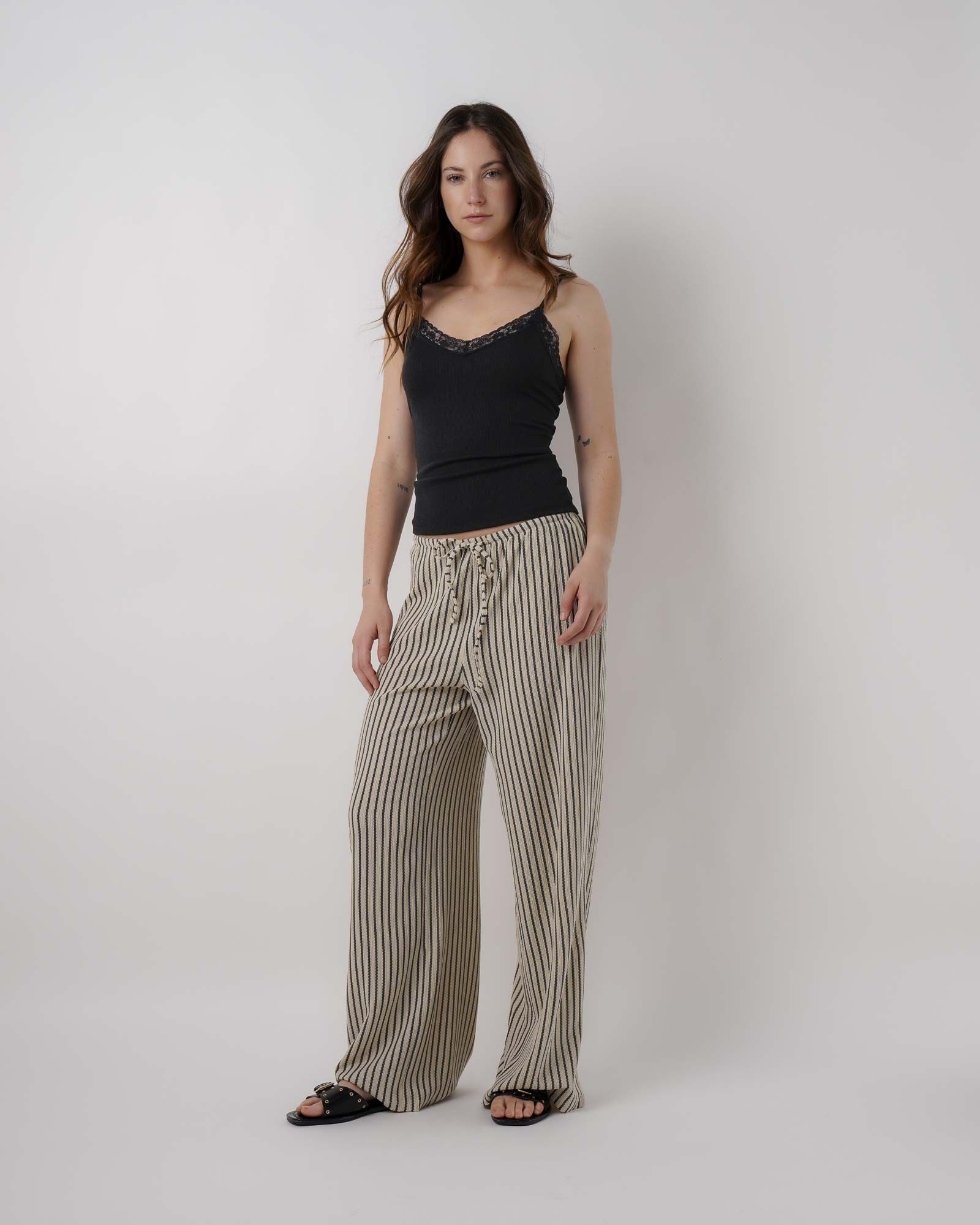 Pantal&oacute;n mujer rayas jacquard