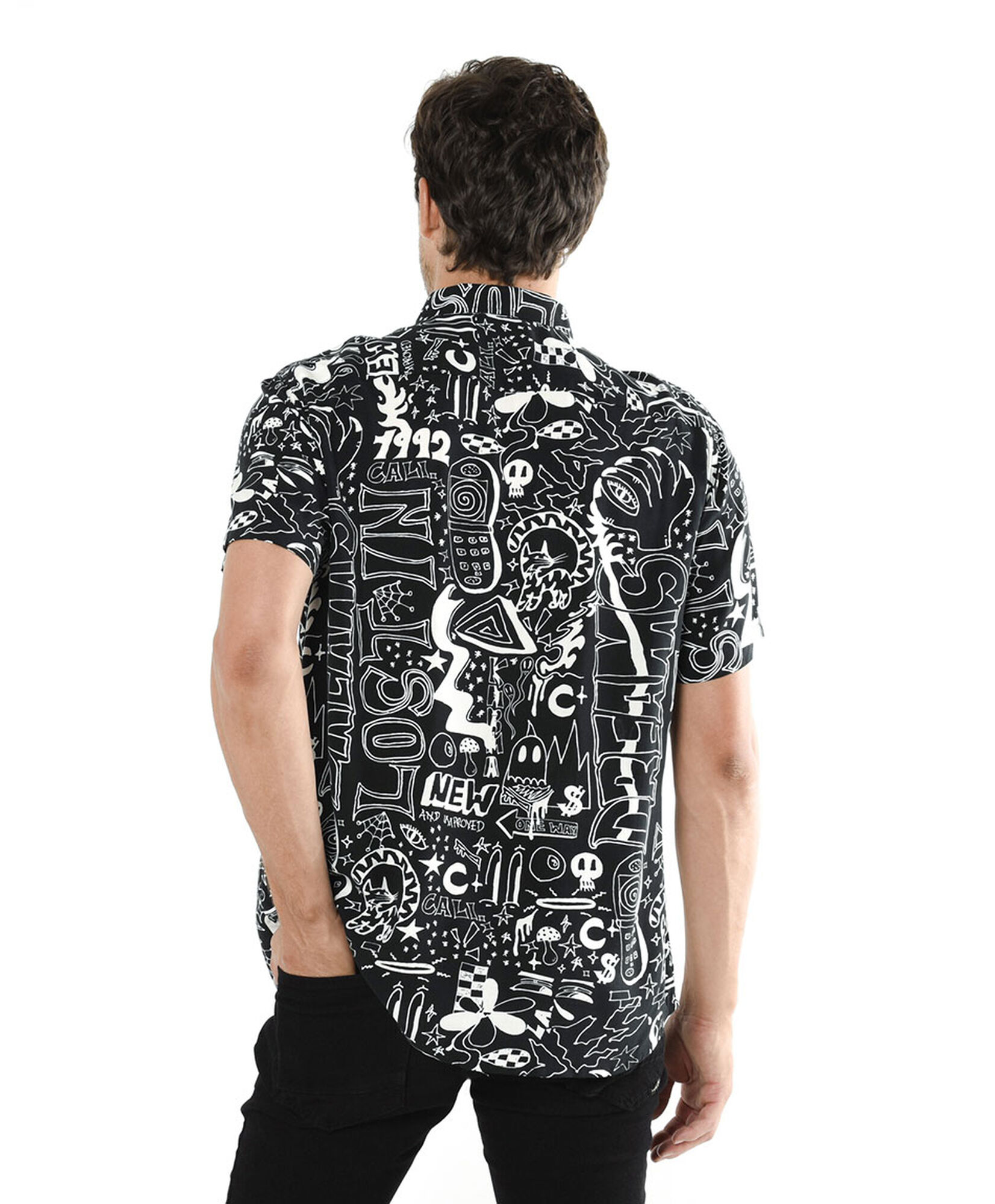 Camisa hombre estampado dibujos Camisa hombre estampado dibujos