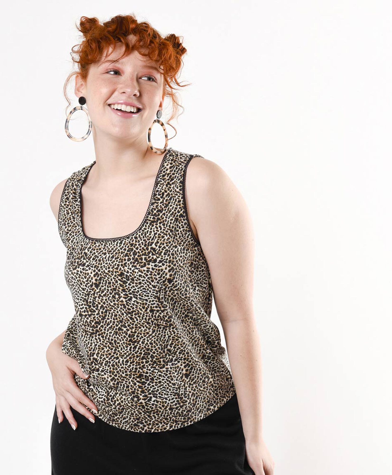 Polera mujer animal print leopardo Polera mujer animal print leopardo