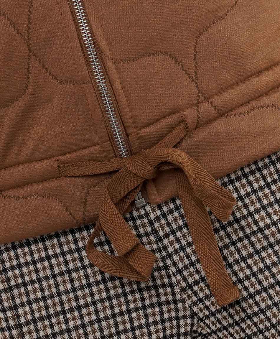 Chaqueta mujer bomber chocolate