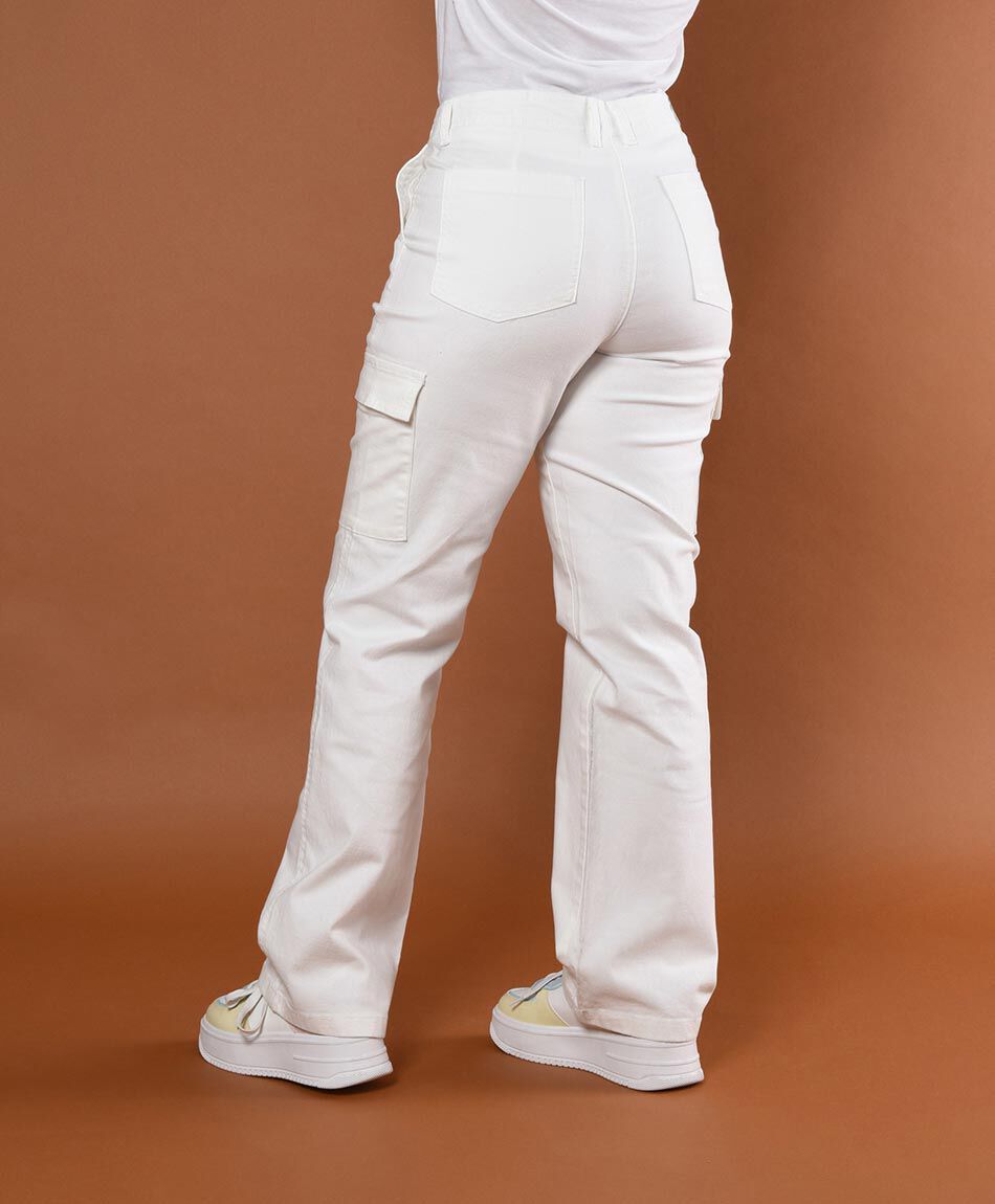 Pantal&oacute;n cargo tiro alto