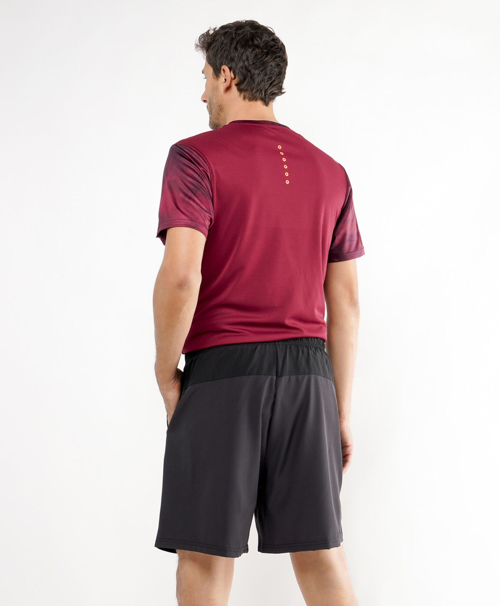 Short deportivo hombre negro liso Short deportivo hombre negro liso