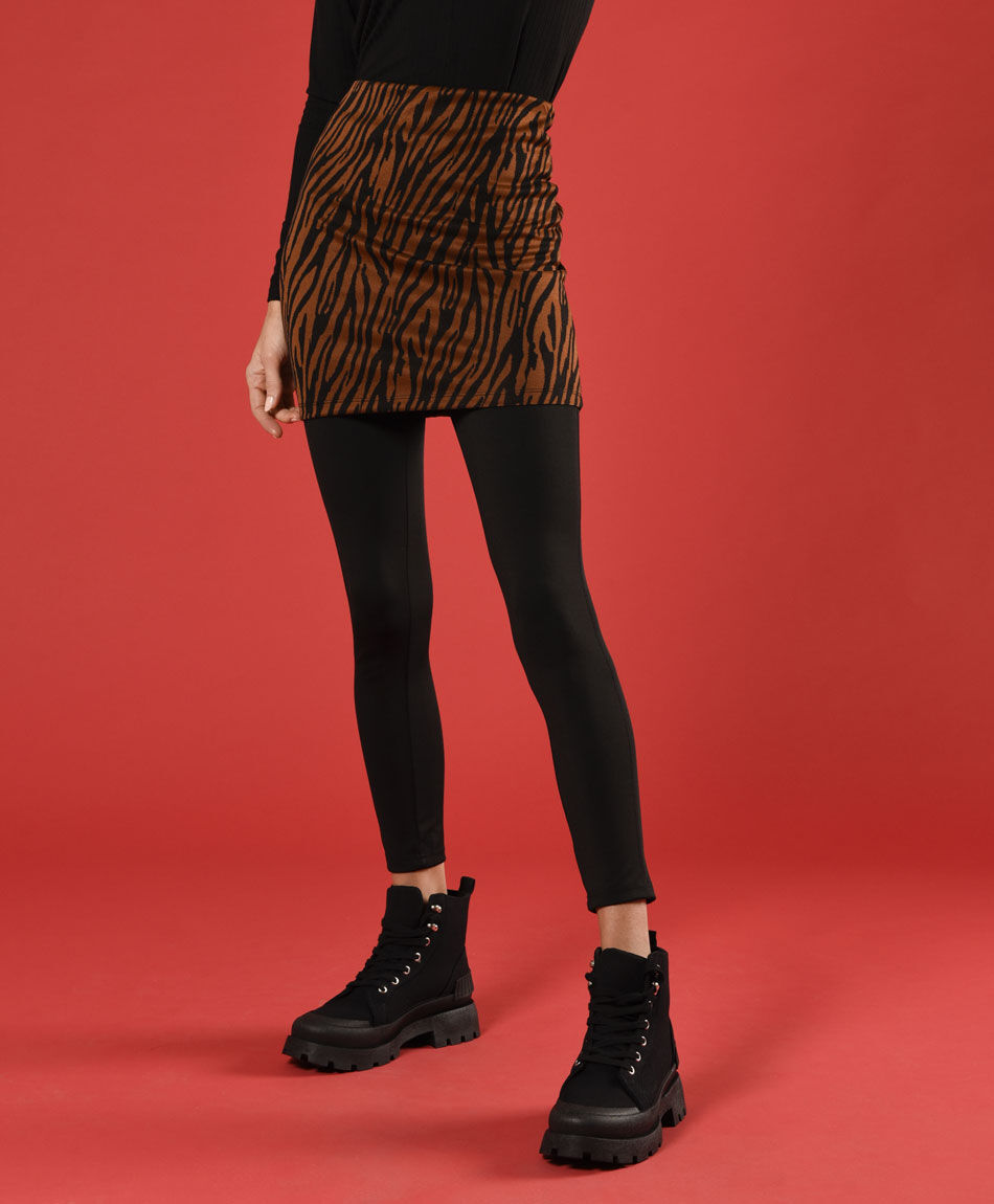 Mini jacquard estampada