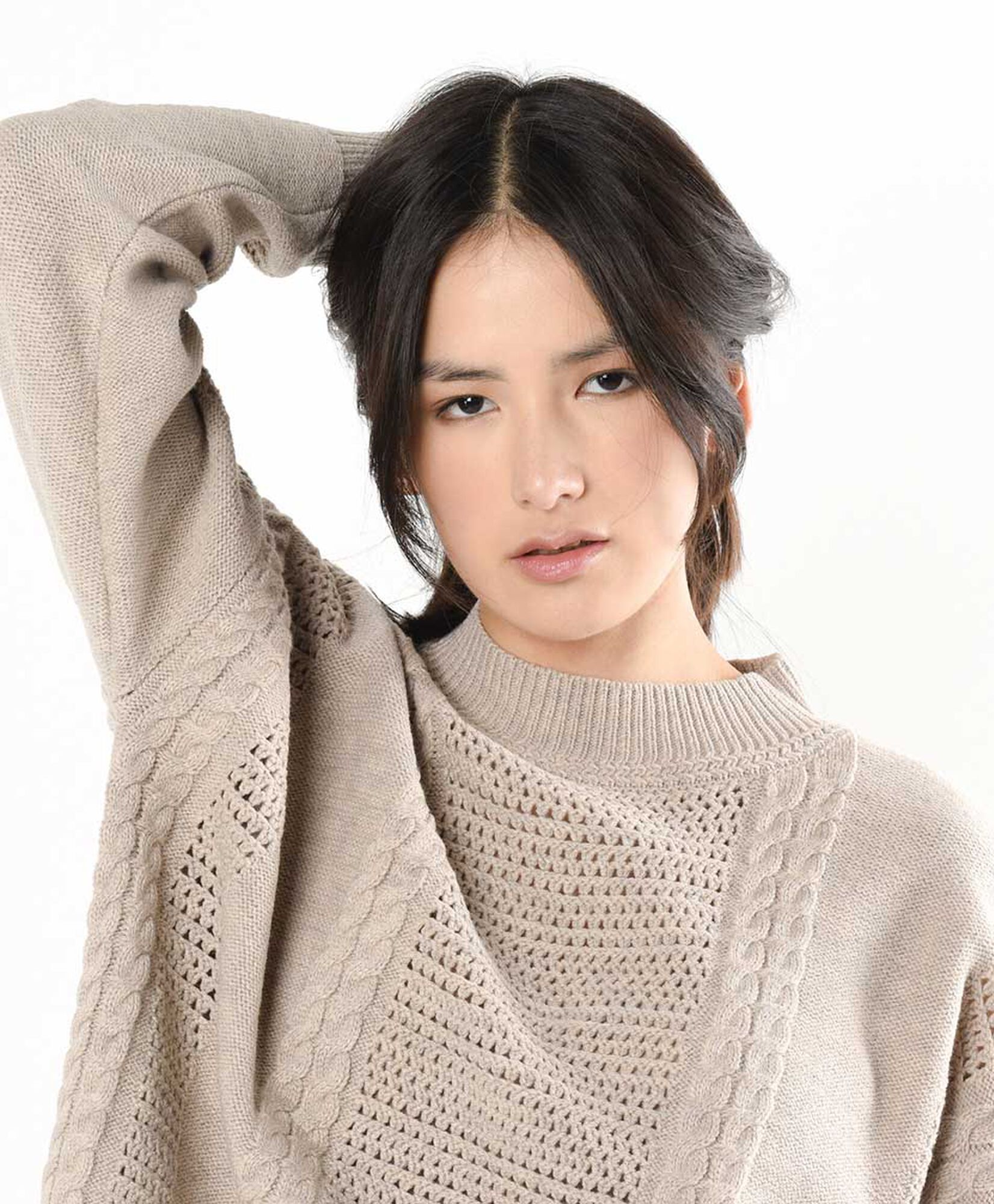 Sweater mujer calado trenzas Sweater mujer calado trenzas