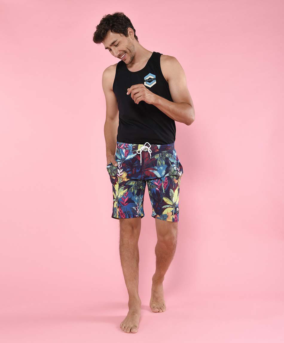 Traje de ba&ntilde;o hombre hojas