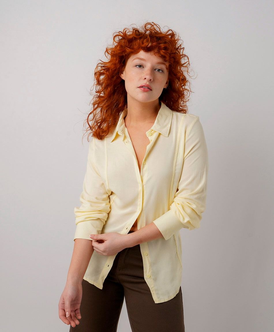 Blusa mujer amarilla