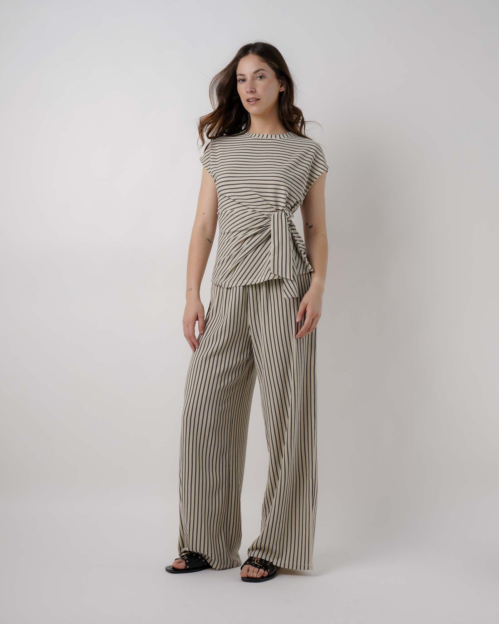 Pantal&oacute;n mujer rayas jacquard