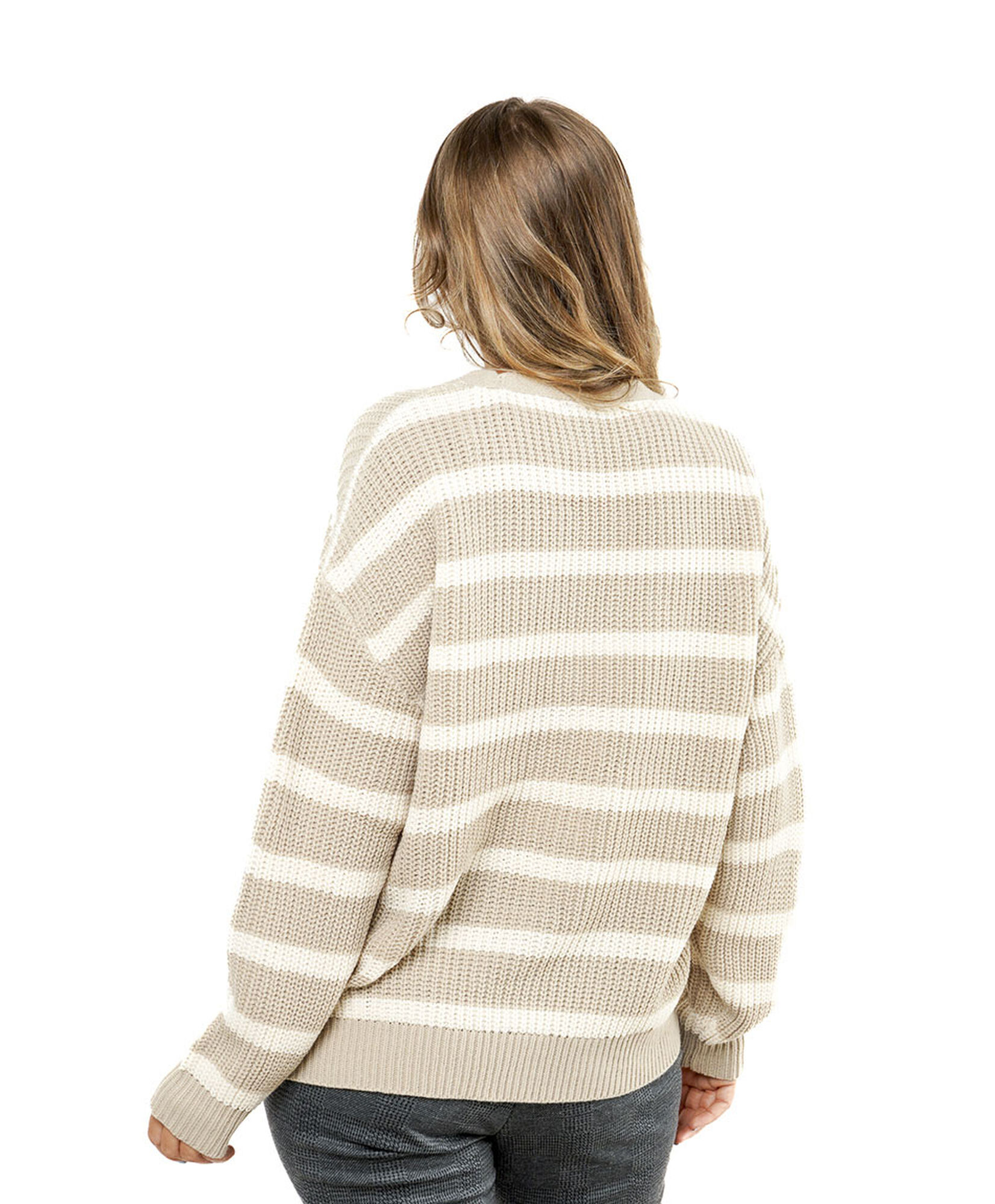 Cardigan mujer rayas bicolor Cardigan mujer rayas bicolor