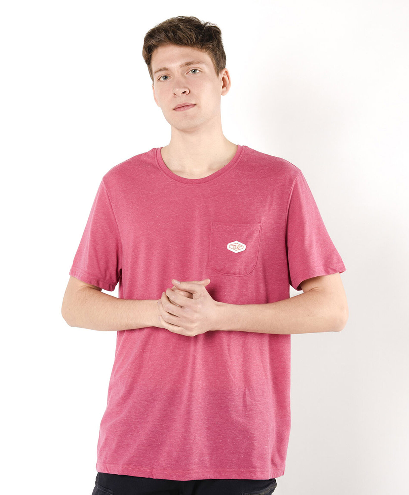 Polera hombre lisa bolsillo Polera hombre lisa bolsillo