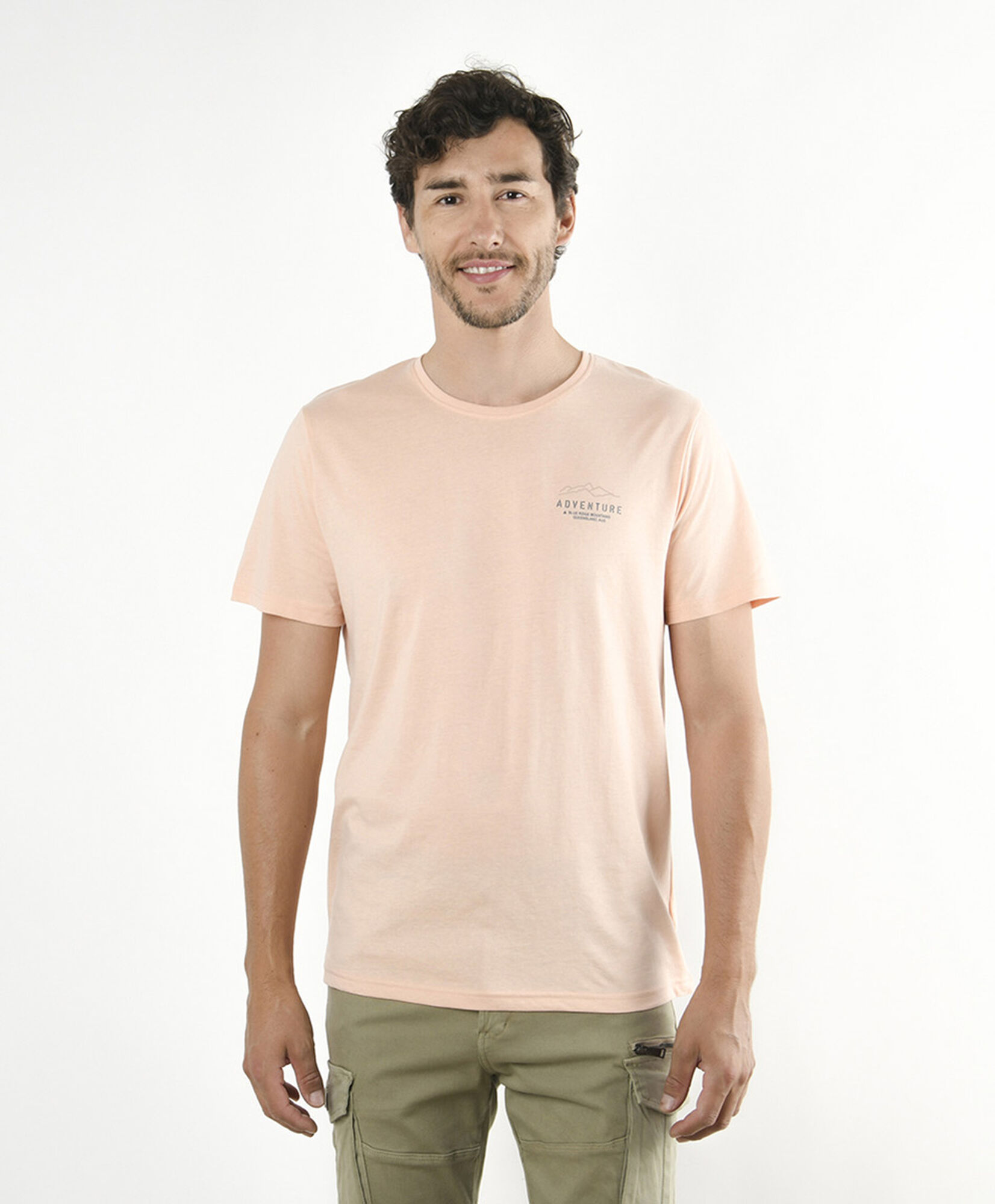 Polera hombre doble estampado paisaje Polera hombre doble estampado paisaje