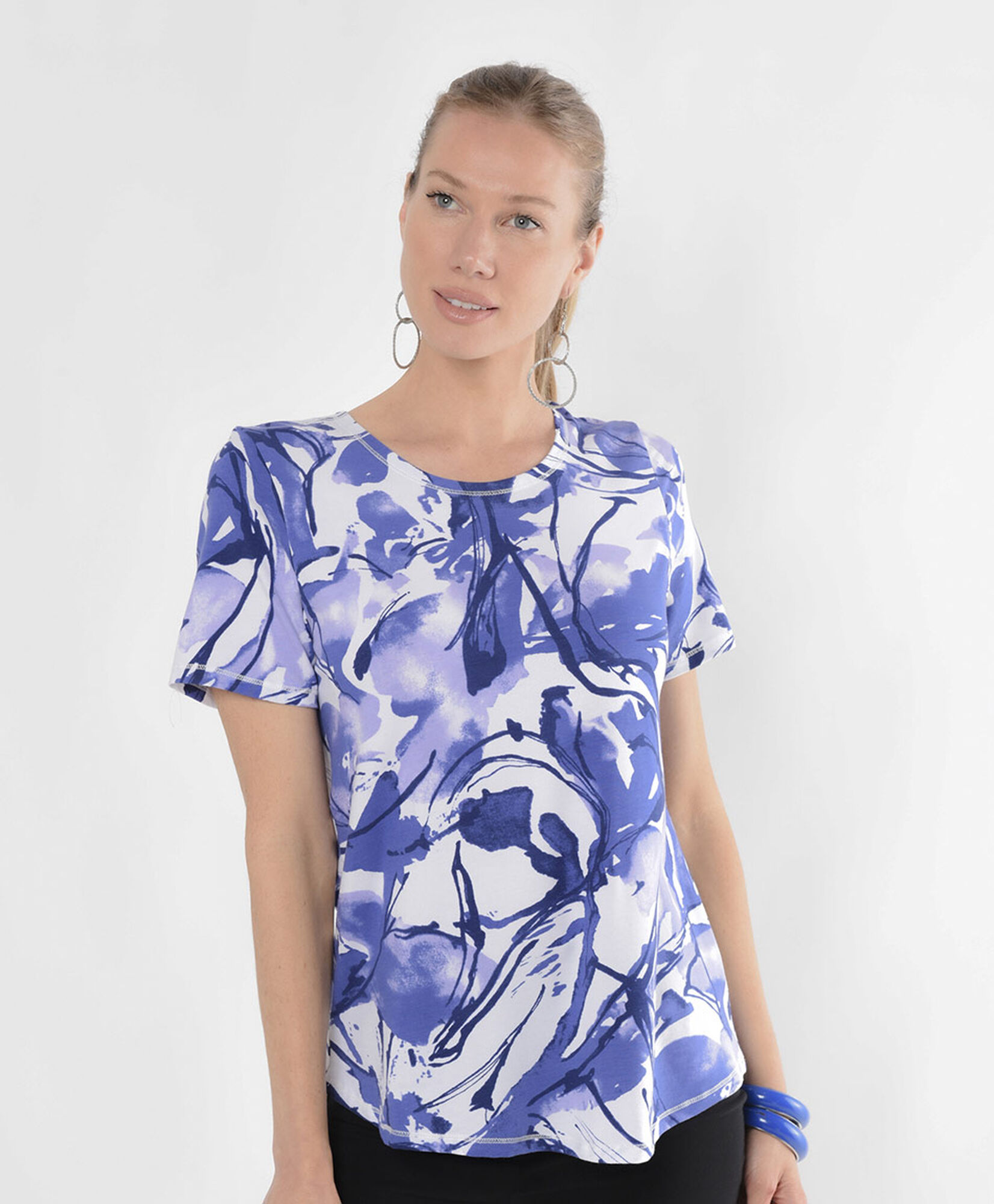 Polera mujer estampado acuarela Polera mujer estampado acuarela
