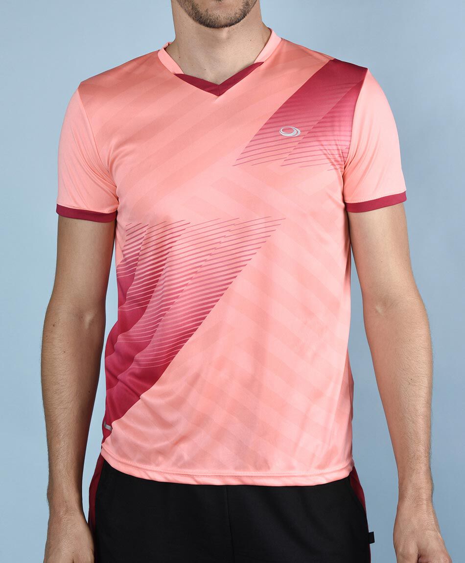 Polera deportiva manga corta cuello redondo