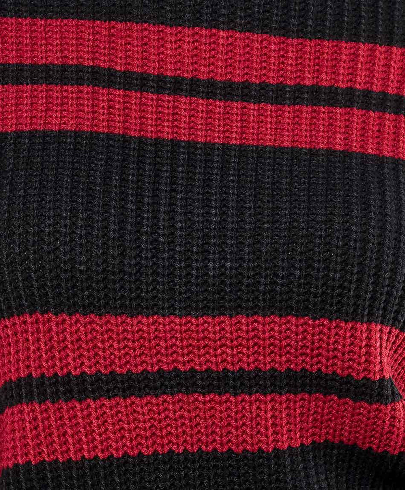 Sweater mujer líneas negro y rojo Sweater mujer líneas negro y rojo