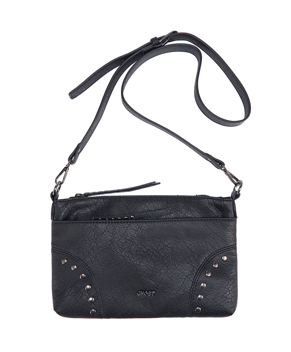 Mini cartera mujer textura tachas
