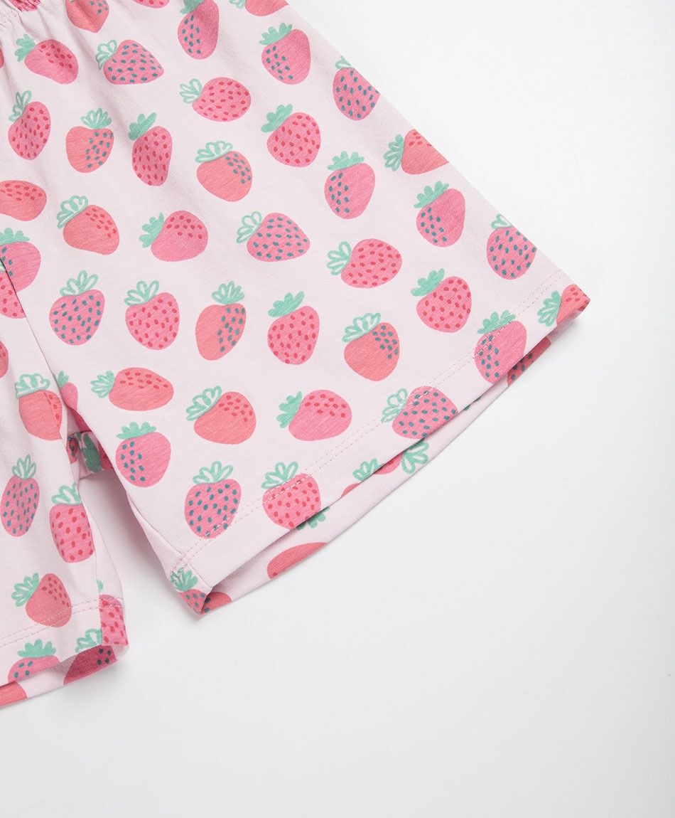 Short ni&ntilde;a biker frutillas