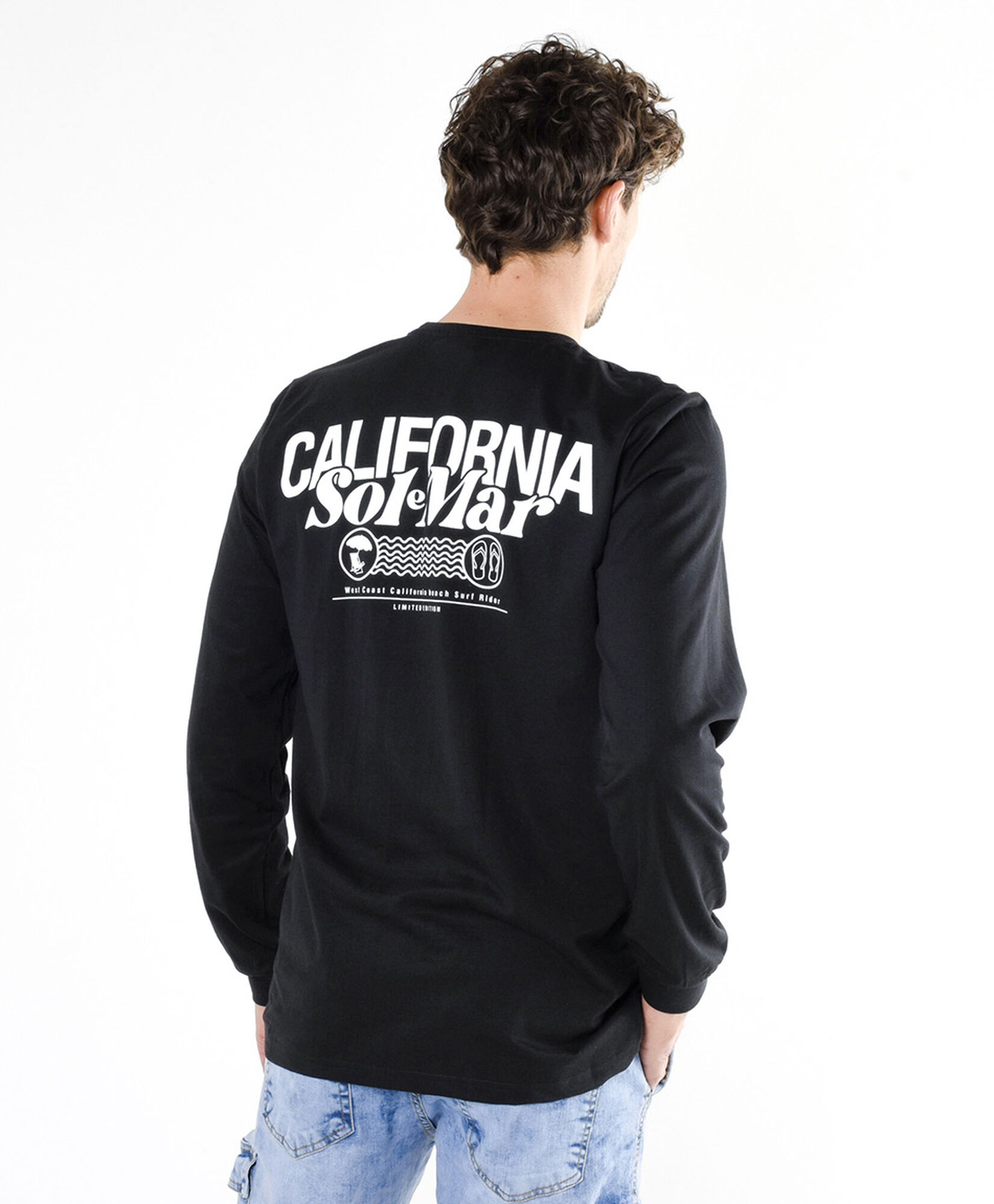 Polera hombre doble estampado california Polera hombre doble estampado california