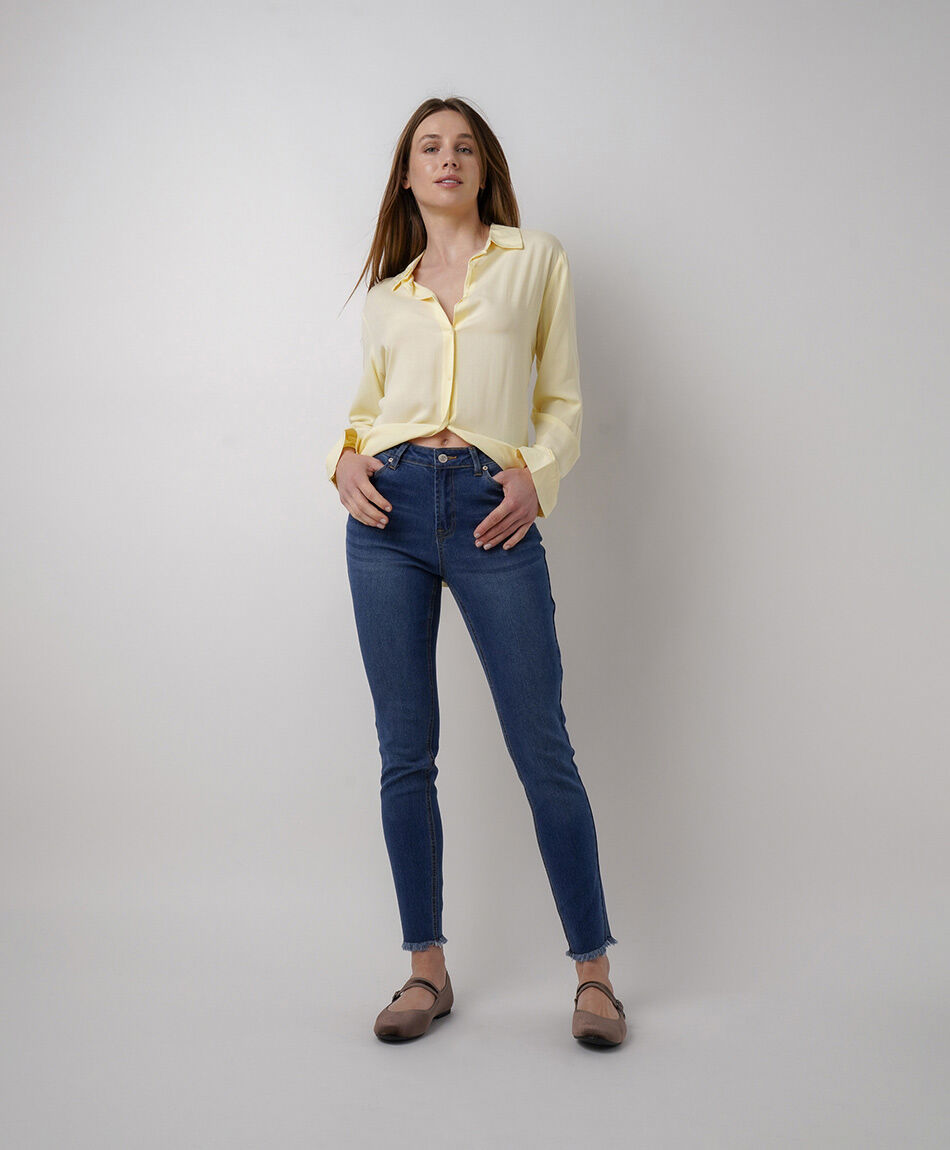Jeans mujer skinny fit cl&aacute;sico