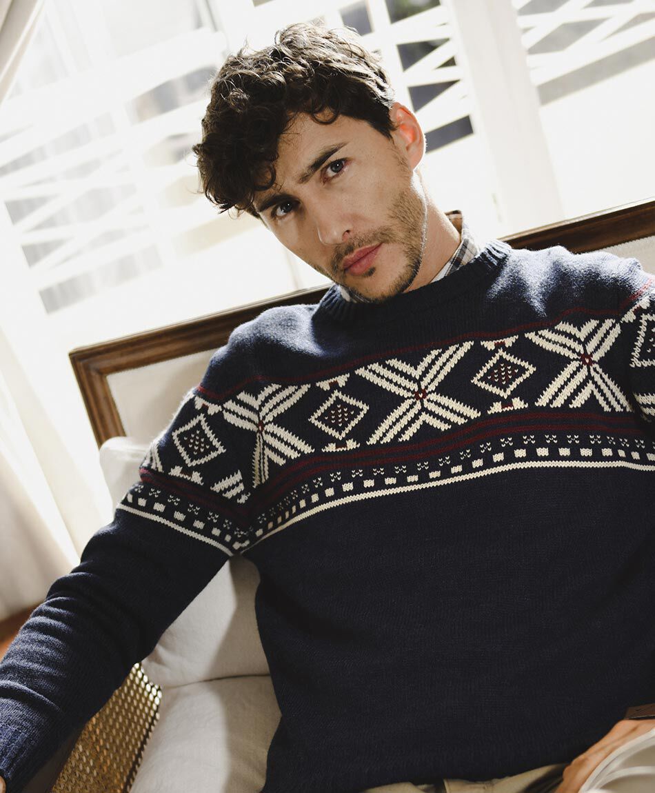 Sweater hombre rombos