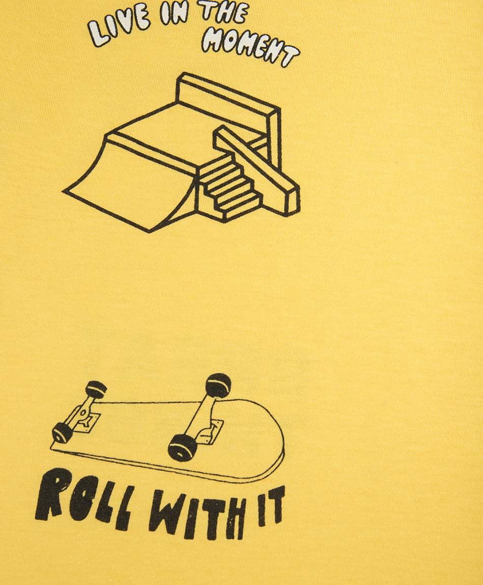 Polera ni&ntilde;o dibujos skates