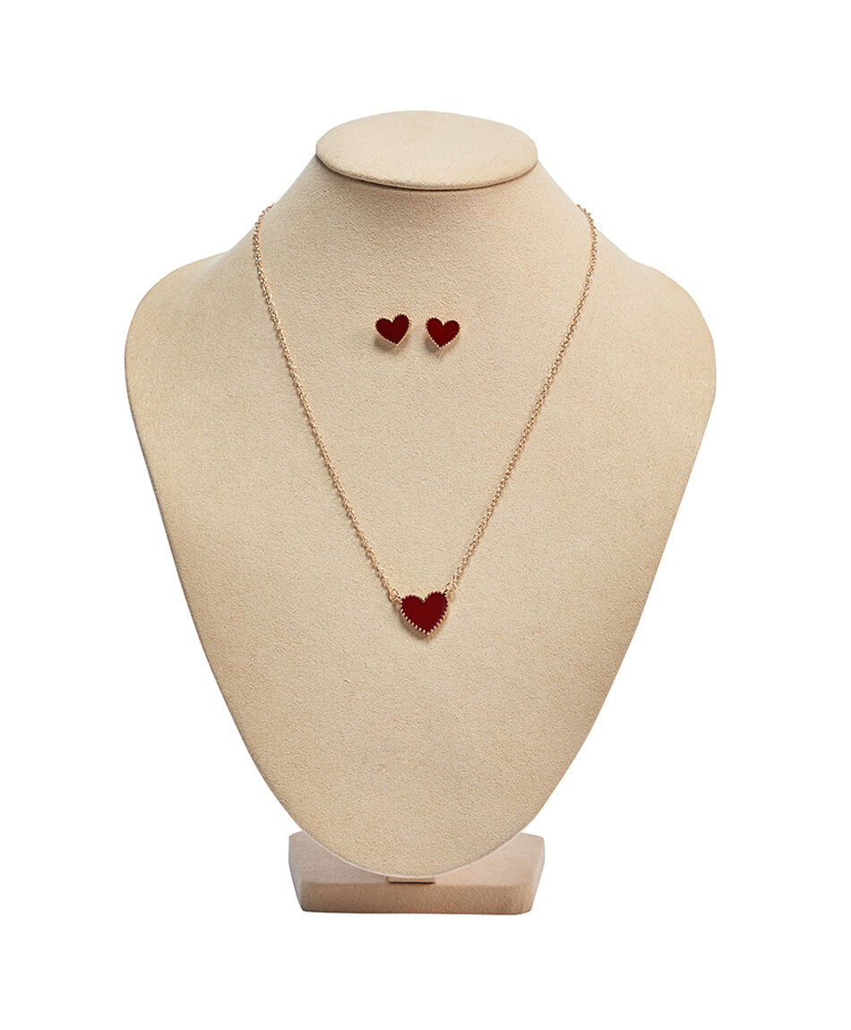 Set collar mujer fashion coraz&oacute;n