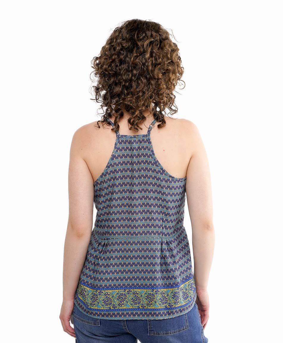 Blusa mujer lisa blue