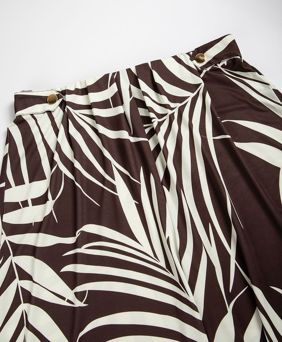 Pantal&oacute;n mujer hojas caf&eacute;