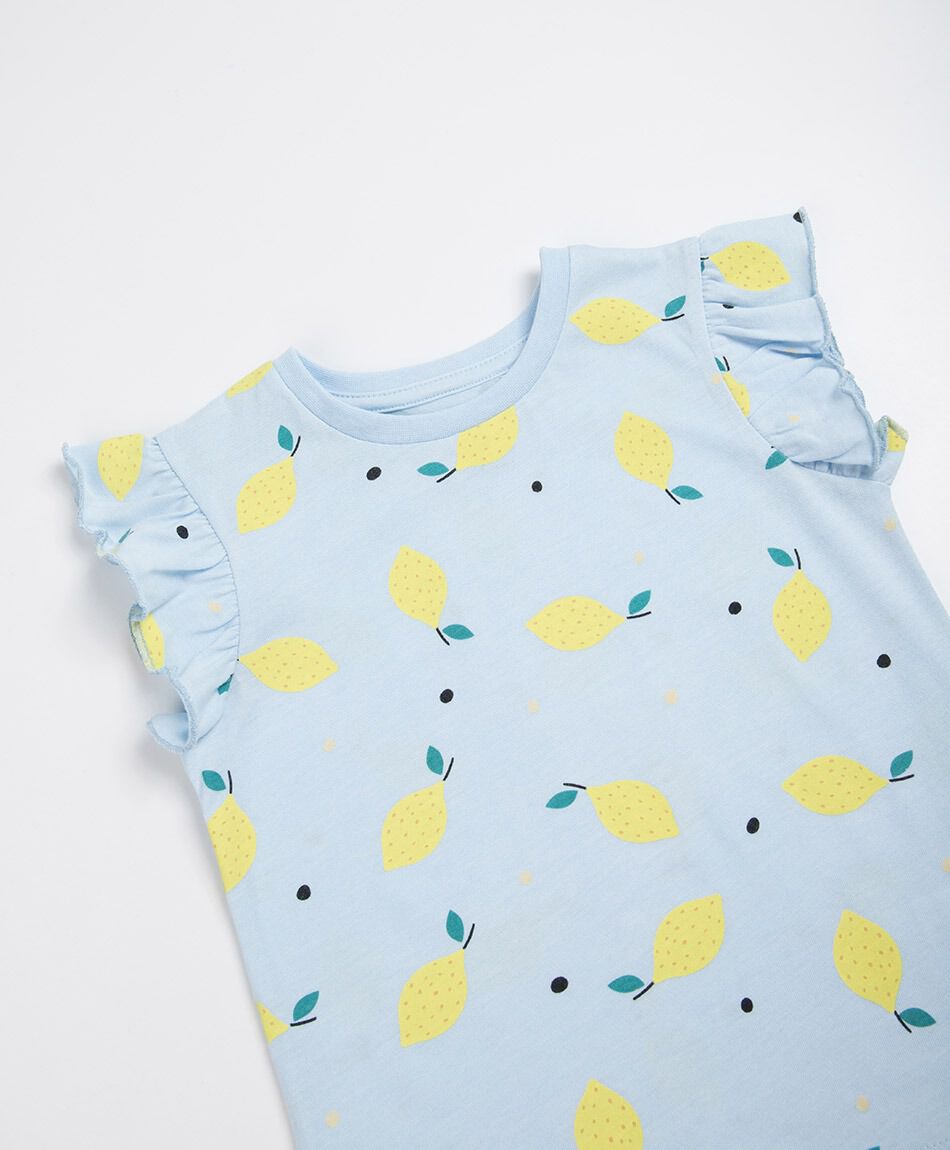 Polera beb&eacute; limones