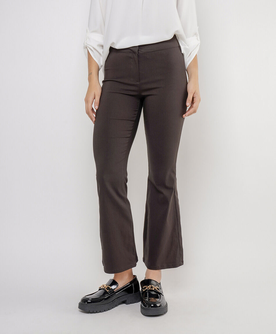 Pantal&oacute;n mujer flare elasticado