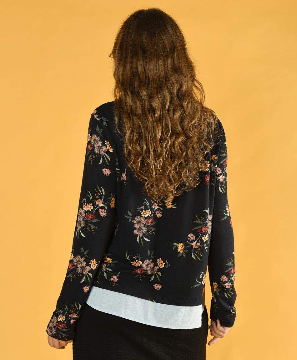 Polera duo estampada