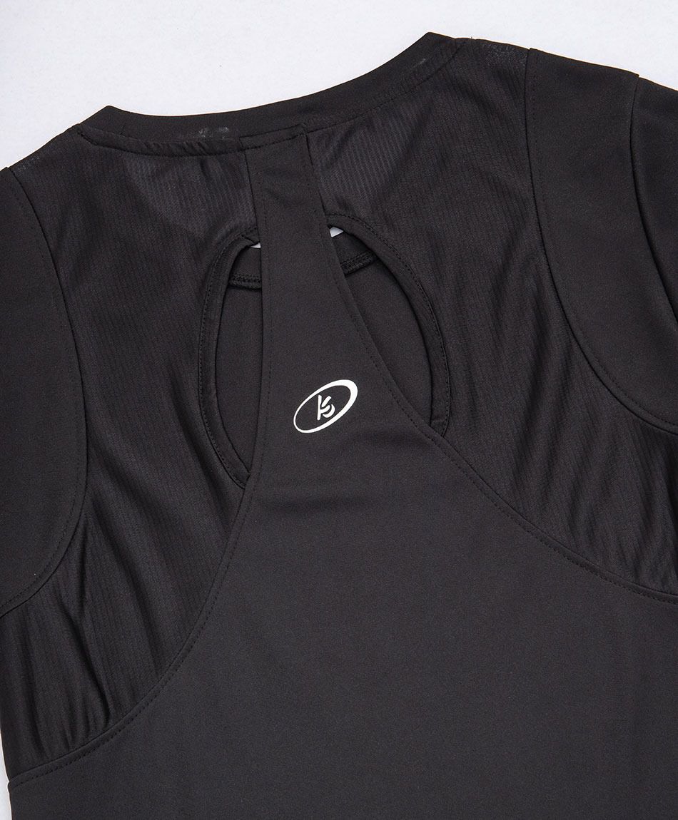 Polera deportiva mujer print foil