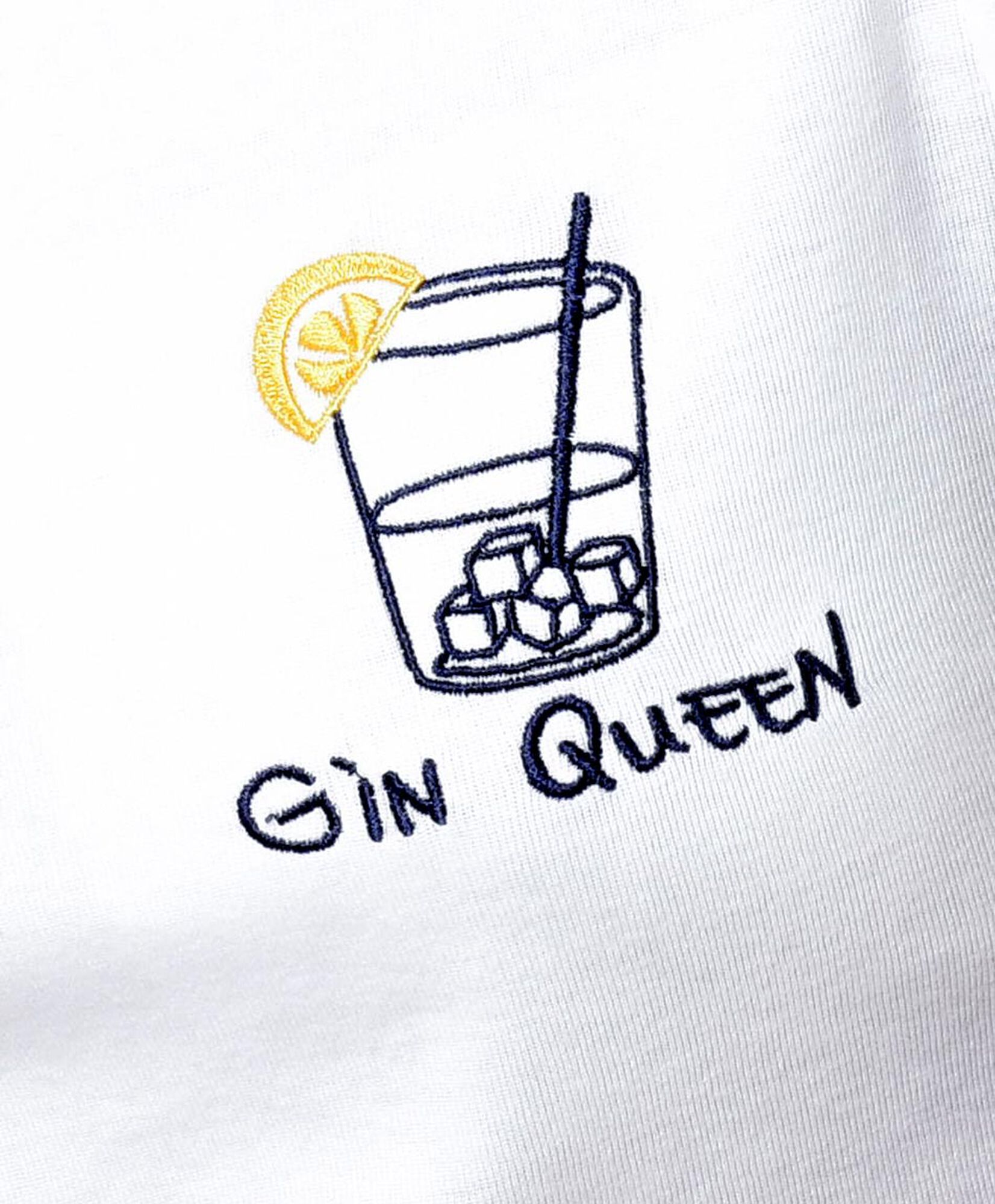 Polera mujer bordado gin Polera mujer bordado gin