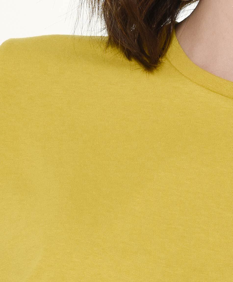 Polera mujer lisa amarilla