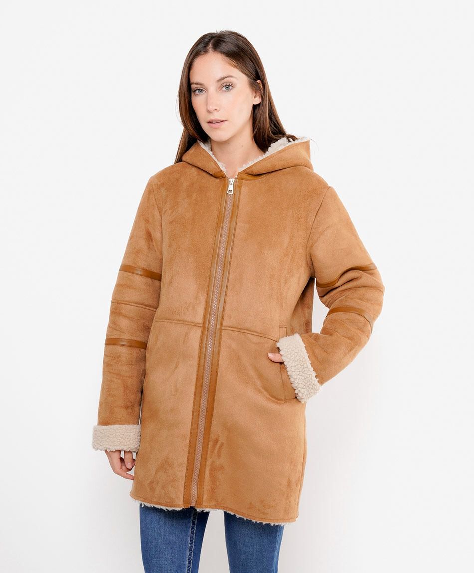 Abrigo mujer suede chiporro