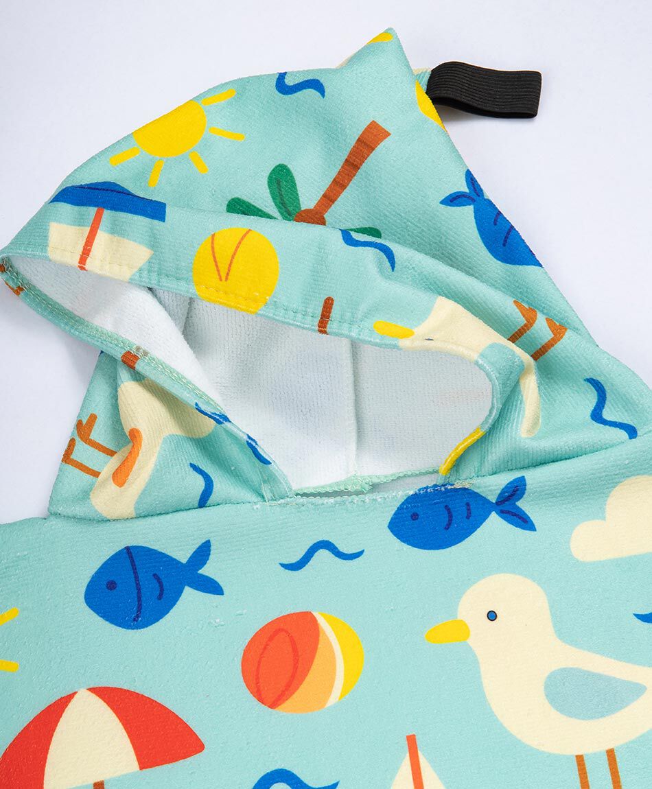 Poncho de ba&ntilde;o beb&eacute; verano