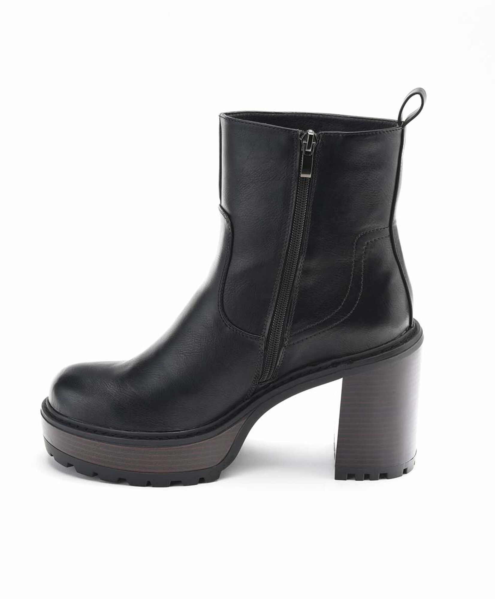 Bota mujer corta taco cuadrado Bota mujer corta taco cuadrado
