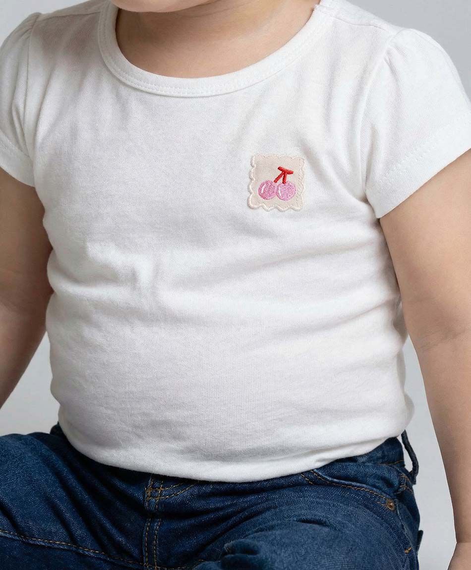 Polera beb&eacute; b&aacute;sica blanca