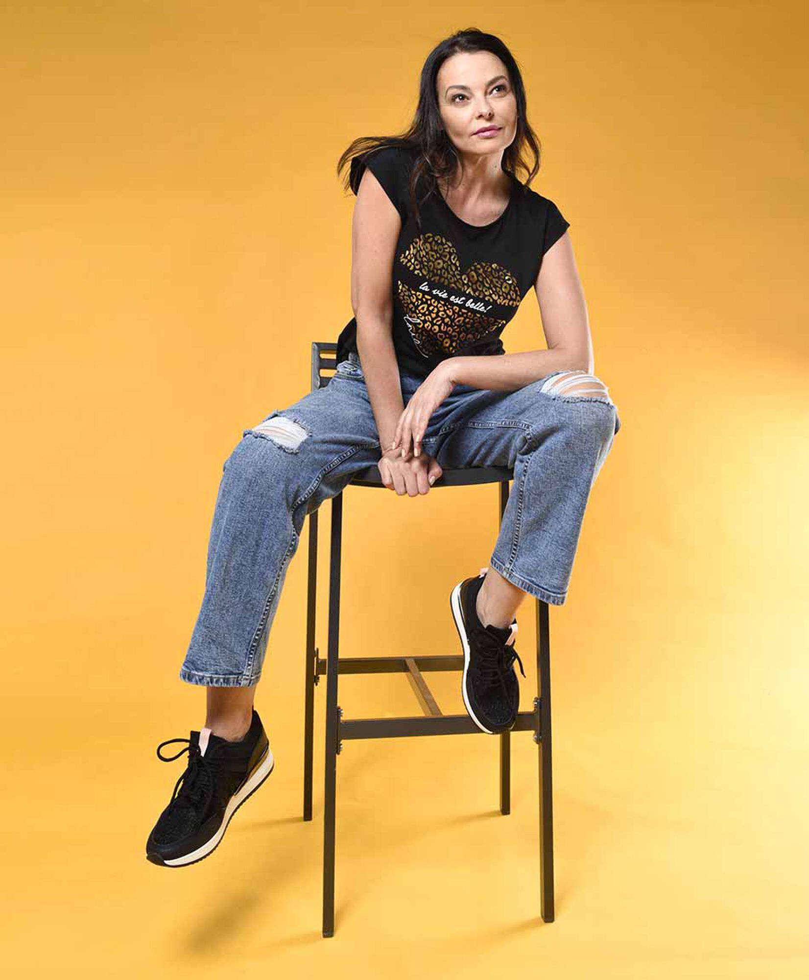 Zapatilla brillos plataforma Zapatilla brillos plataforma