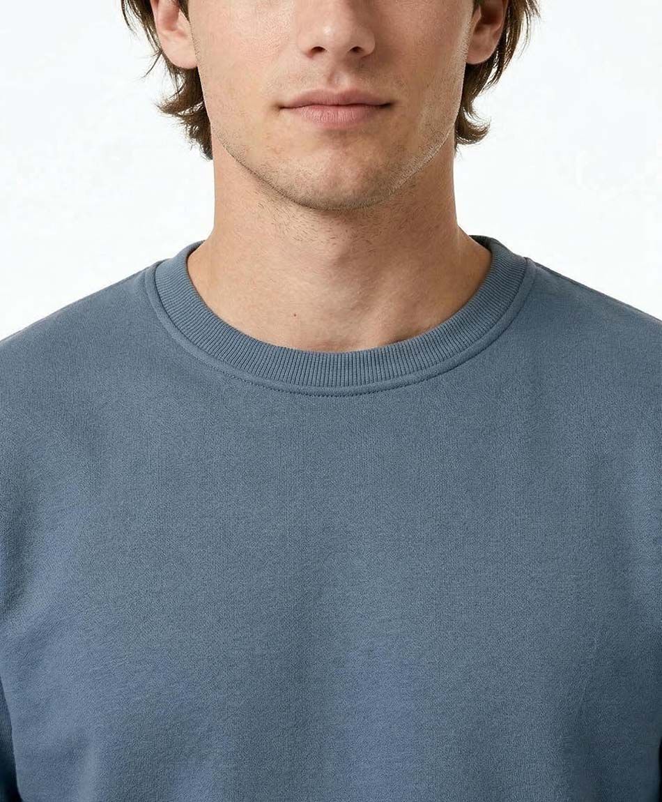 Poler&oacute;n hombre cuello redondo beige