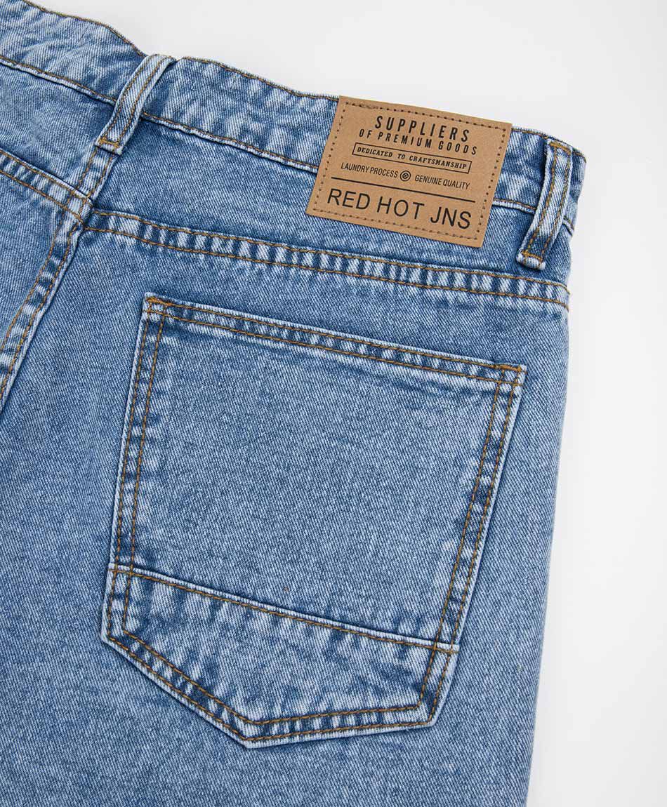 Bermuda hombre denim destroy azul