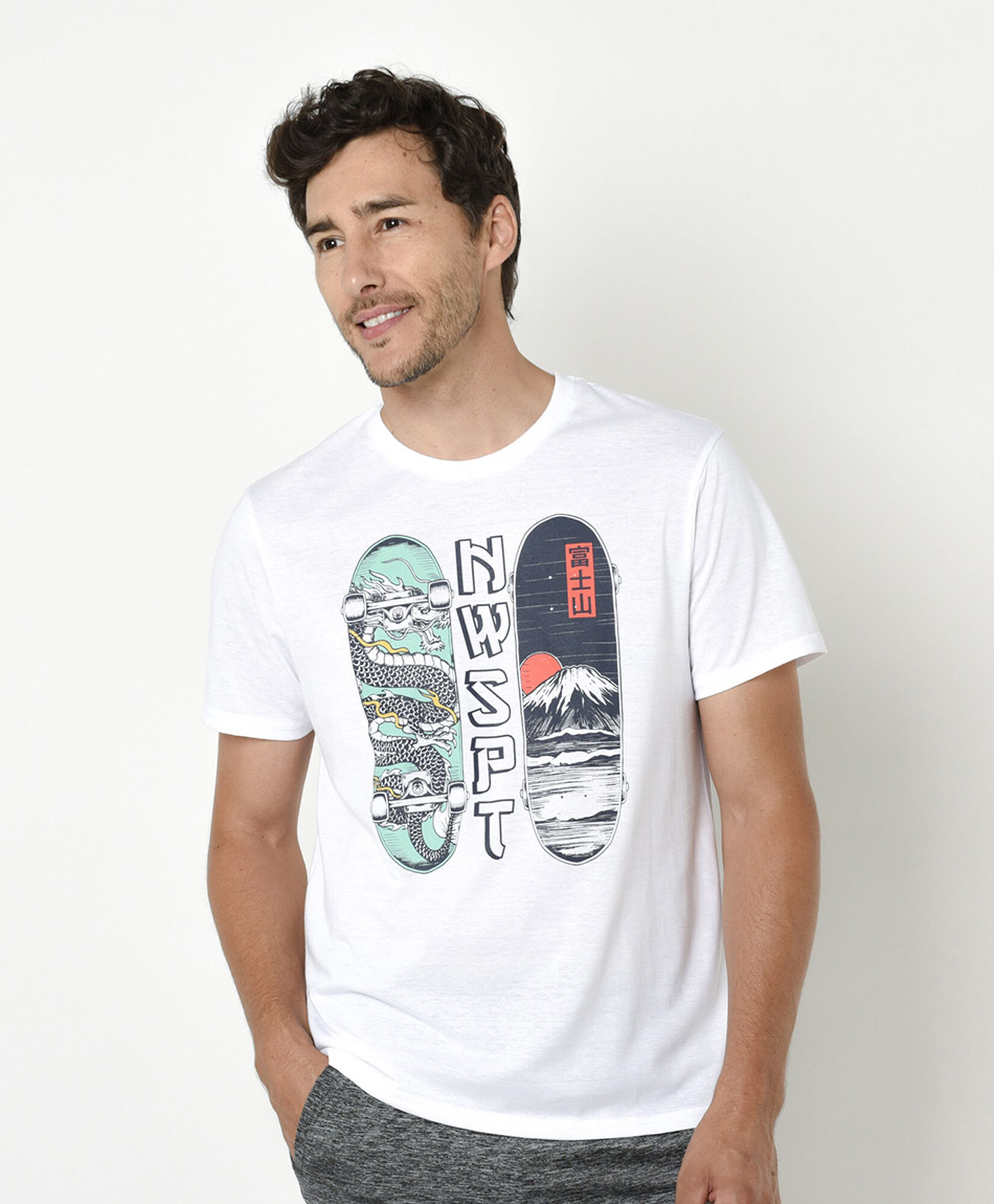 Polera deportiva hombre sktate Polera deportiva hombre sktate