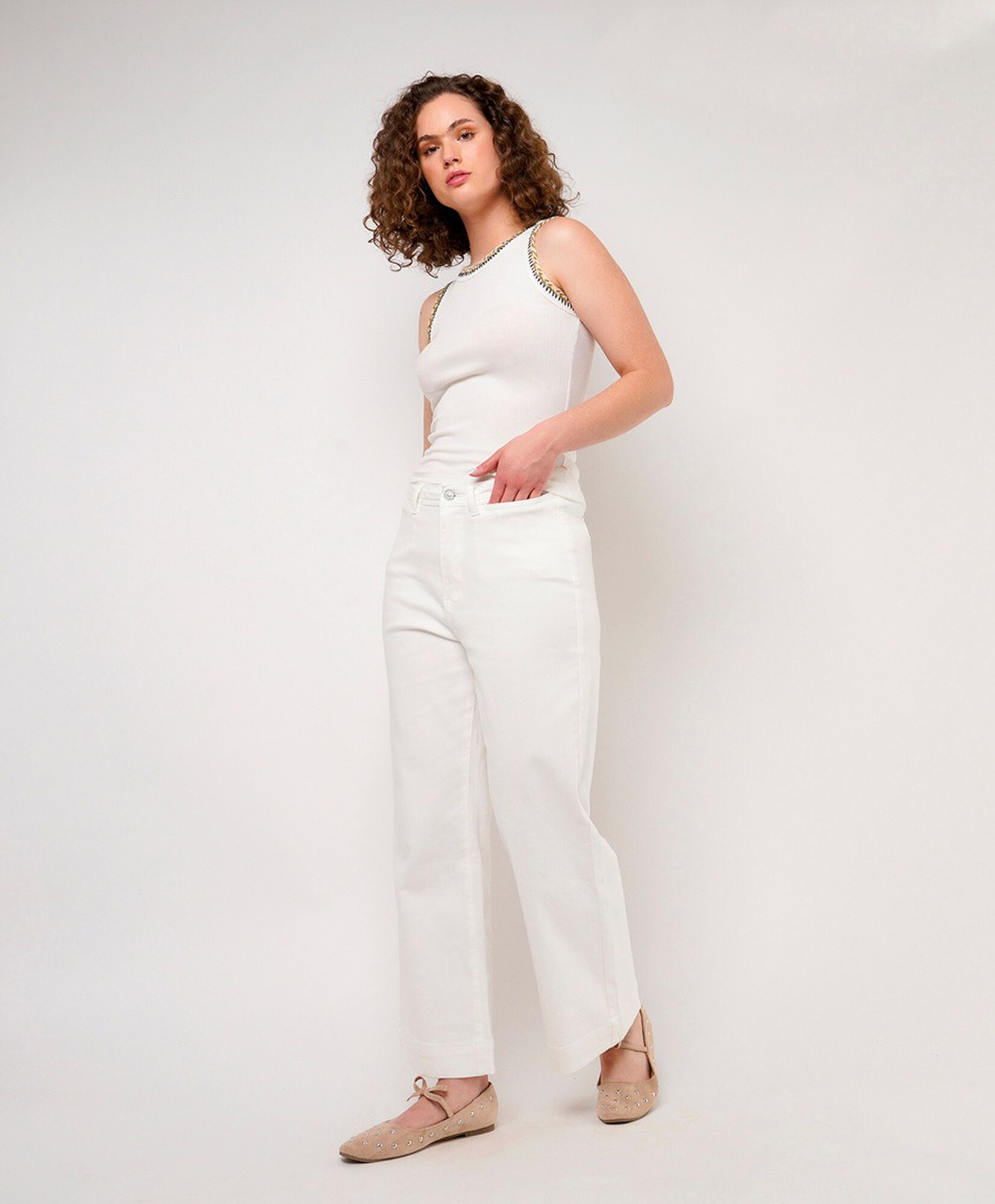 Jeans mujer basta ancha Jeans mujer basta ancha