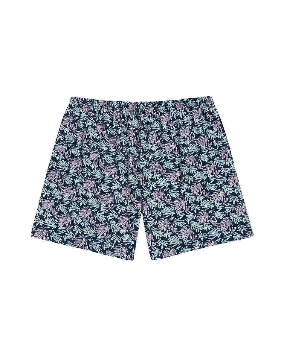 Pijama hombre hojas azul