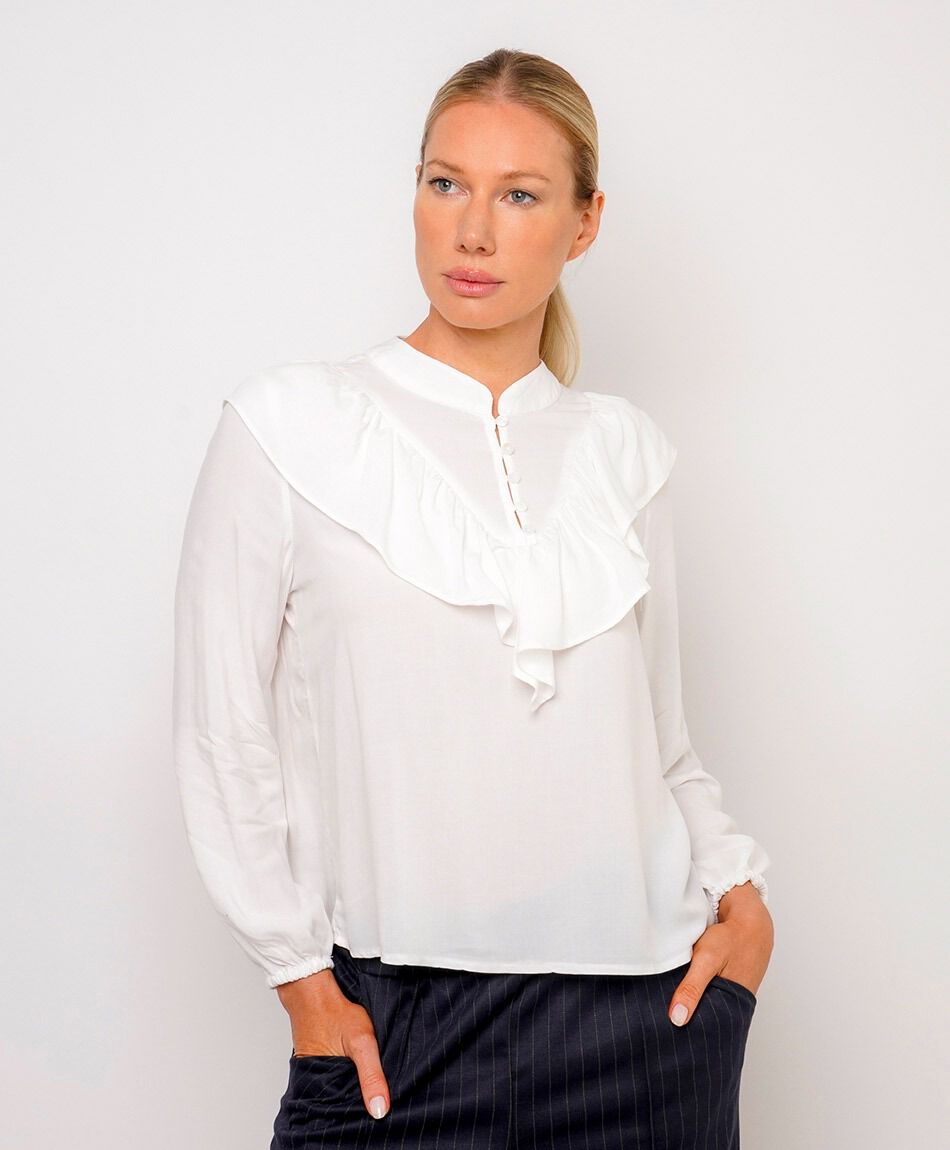 Blusa mujer ligera vuelitos white
