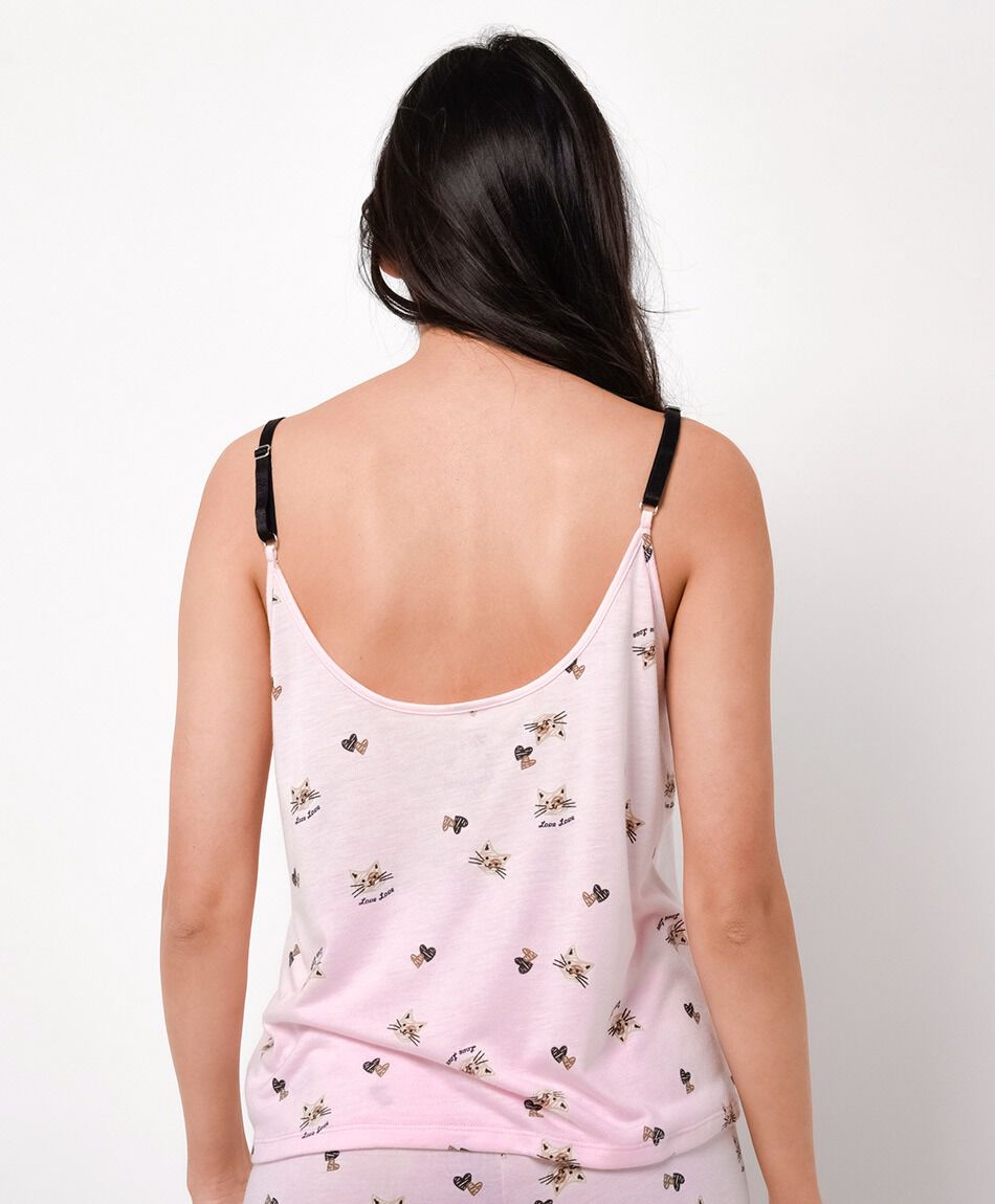 Pijama mujer pabilo gatos