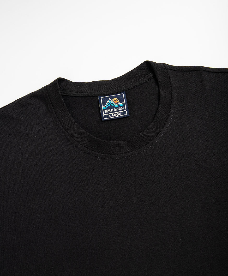 Polera hombre lisa manga larga