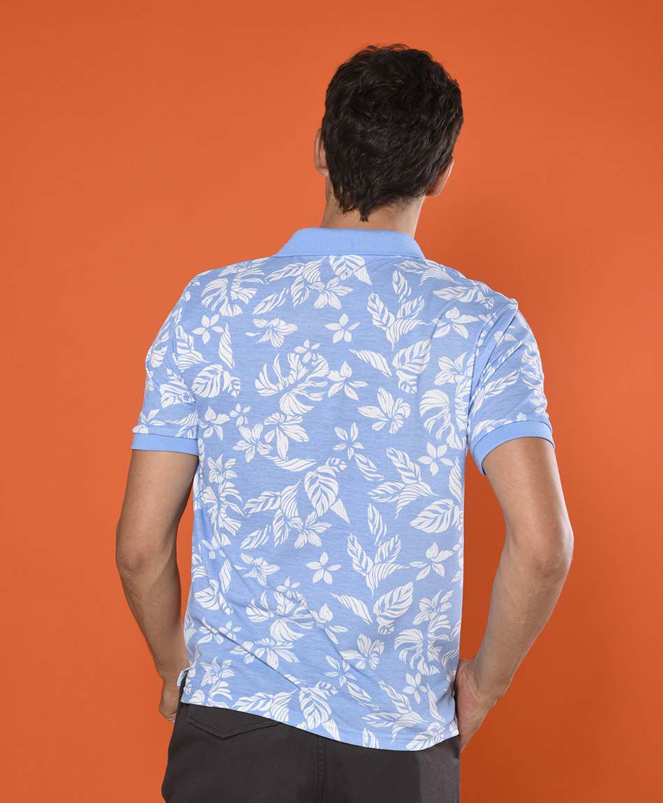 Polera manga corta cuello piqu&eacute;