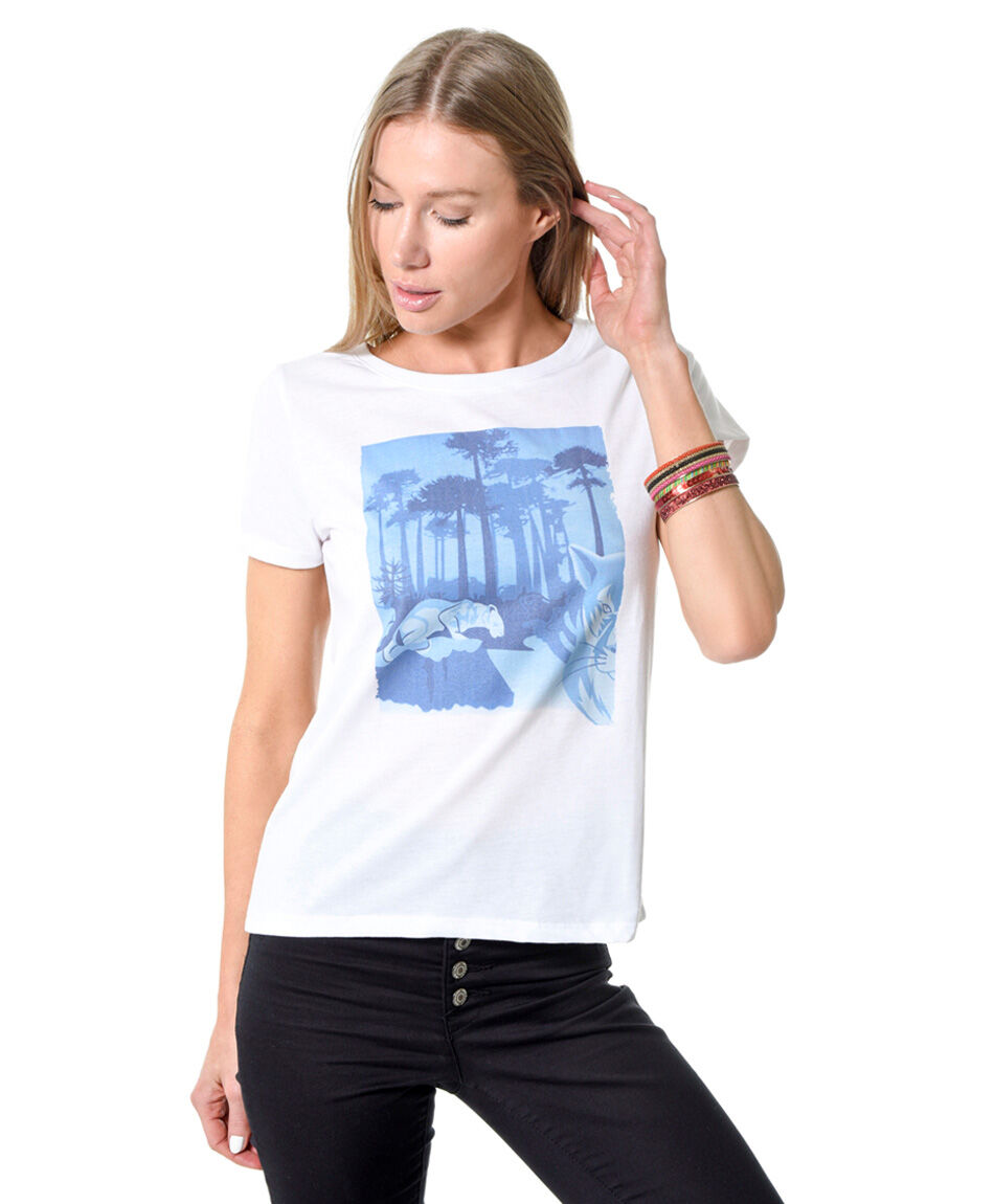 Polera estampada puma