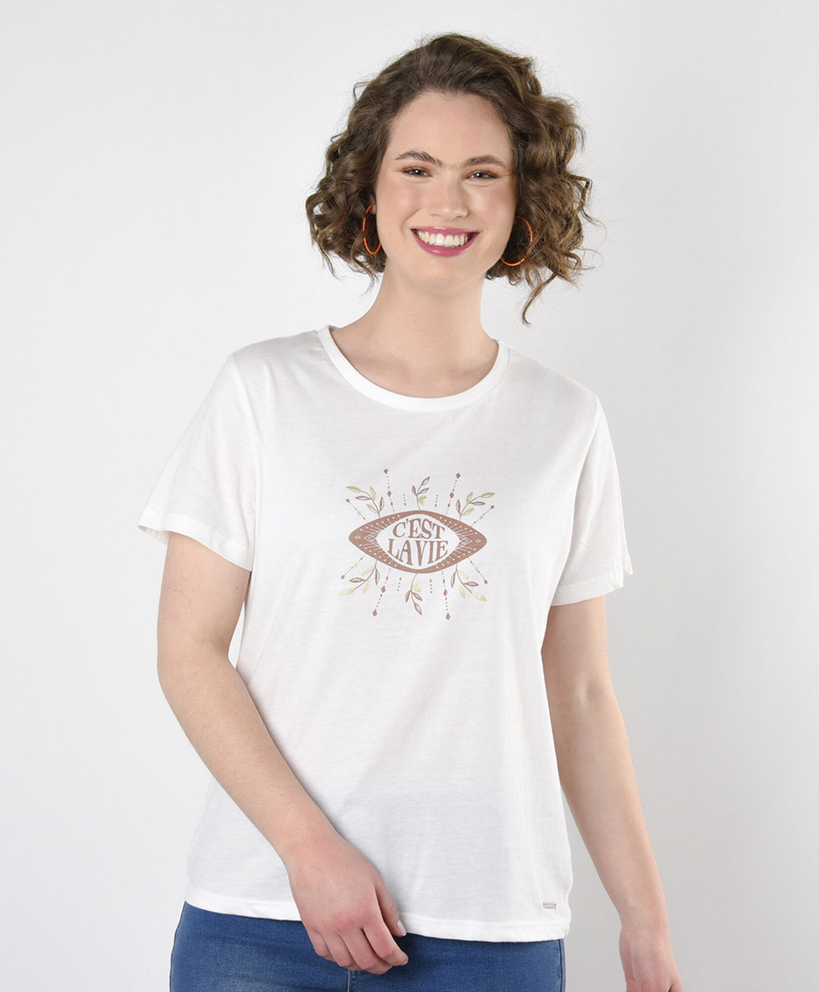 Polera mujer estampado c'est la vie Polera mujer estampado c'est la vie